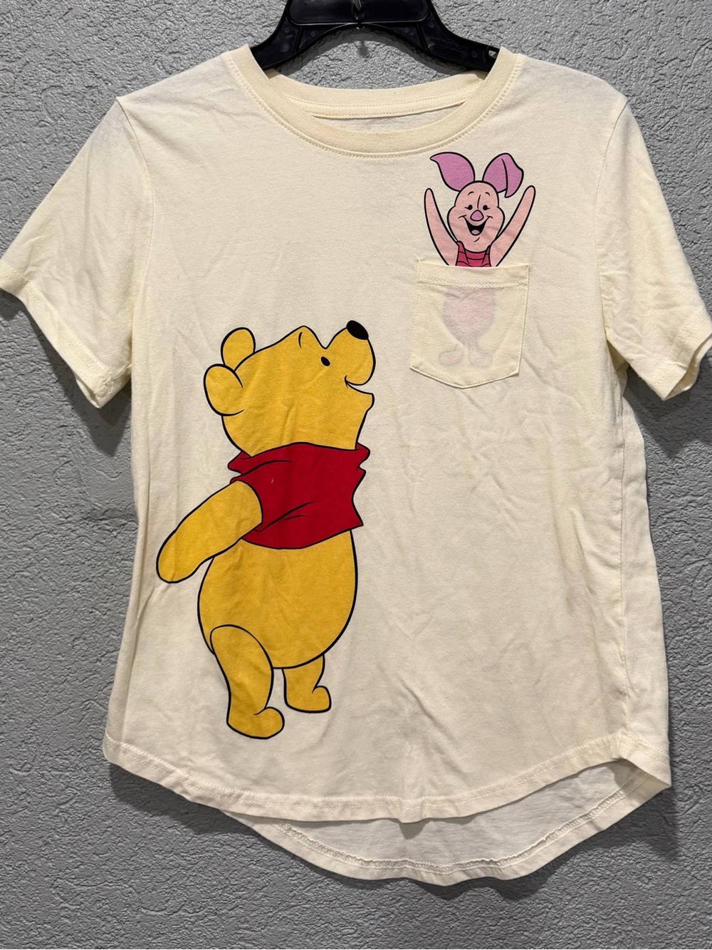 Disney Winnie the Pooh Pocket Tee in Cream, Yellow & Red